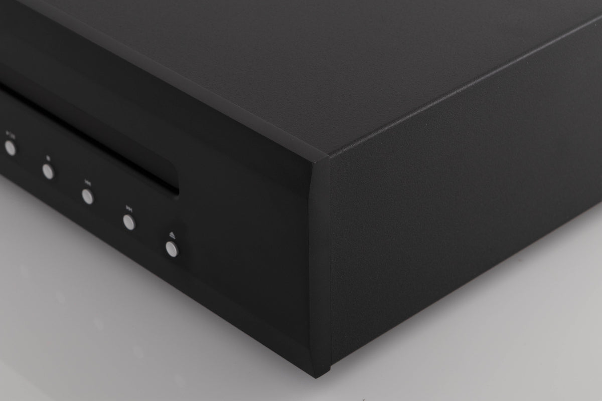 Front right corner view of a used Musical Fidelity M3SCD CD Player in Black