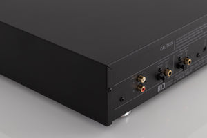 Rear left corner view of a used Musical Fidelity M3SCD CD Player in Black