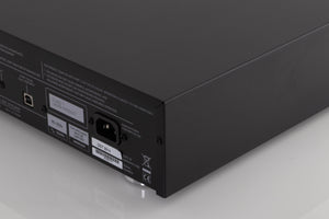 Rear right corner view of a used Musical Fidelity M3SCD CD Player in Black