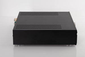 Side view of a used Musical Fidelity M3si Integrated Amplifier in Black