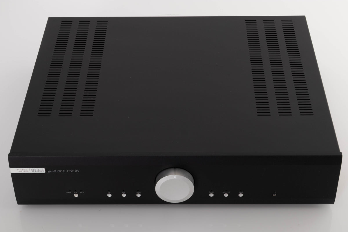 Top view of a used Musical Fidelity M3si Integrated Amplifier in Black