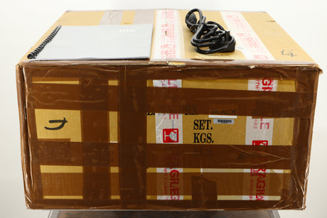 Box of a used Musical Fidelity M6PRX Power Amplifier in Black finish