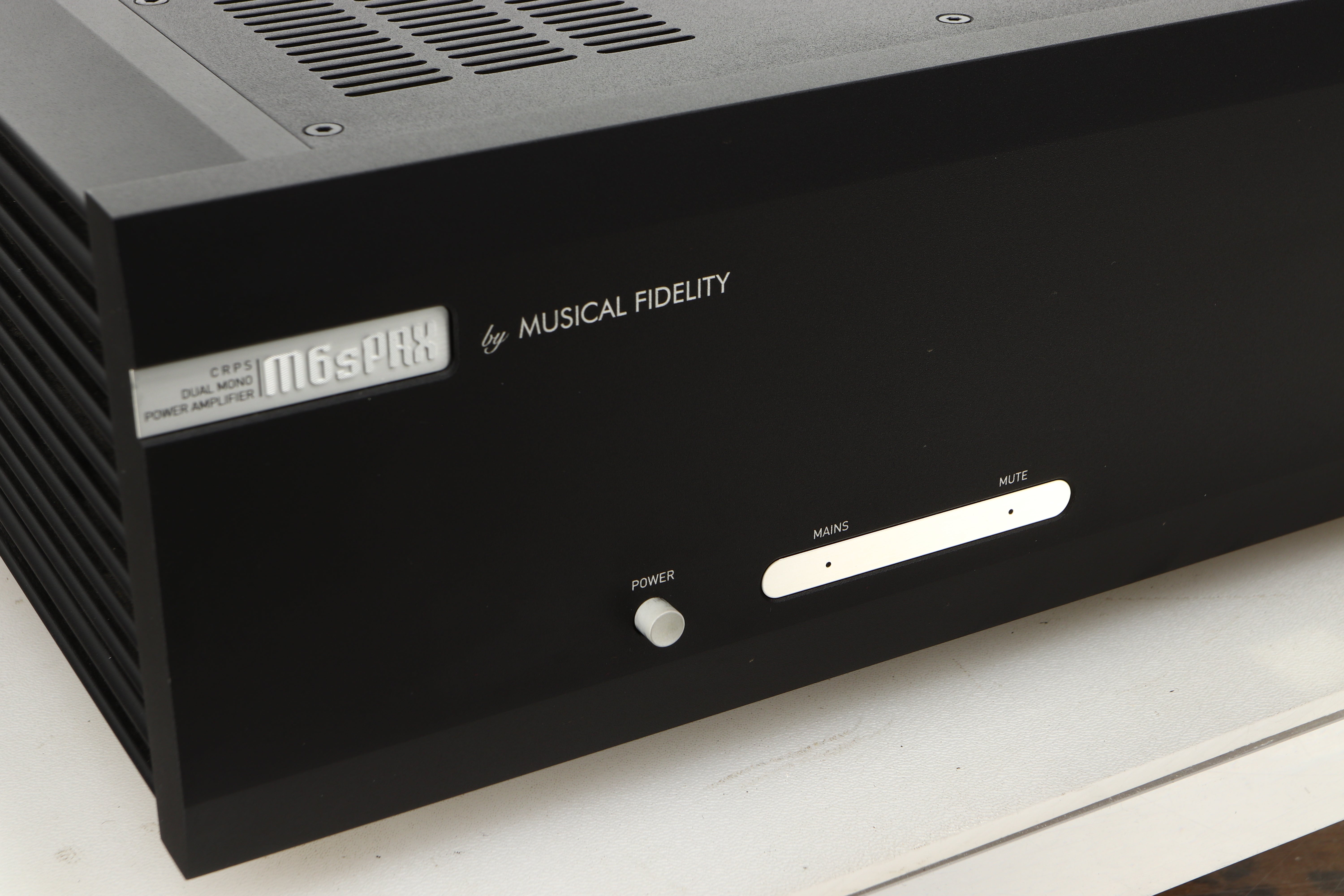 アンプ Precision Fidelity 12W Power Amplifier Musical Fidelity M6PRX Power Amplifier - Black – 2ndhandhifi.co.uk