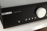 Close up view of a used Musical Fidelity M6s Pre Amplifier in Black finish