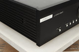Front left corner view of a used Musical Fidelity M6s Pre Amplifier in Black finish