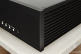 Front right corner view of a used Musical Fidelity M6s Pre Amplifier in Black finish