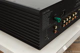 Rear left corner view of a used Musical Fidelity M6s Pre Amplifier in Black finish