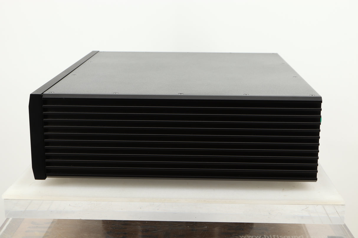Side view of a used Musical Fidelity M6s Pre Amplifier in Black finish