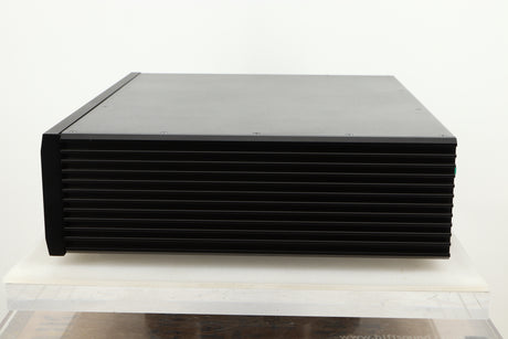 Side view of a used Musical Fidelity M6s Pre Amplifier in Black finish