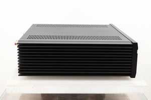 Side view of a used Musical Fidelity M6si Integrated Amplifier in Black finish 