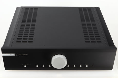 Top view of a used Musical Fidelity M6si Integrated Amplifier in Black finish 