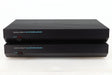 Front view of a pair of used Musical Fidelity MA50 Class A Monoblock Power Amplifiers in Black finish