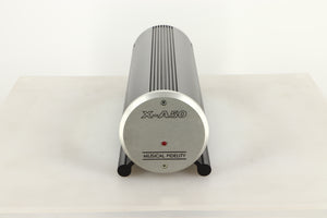 Front view of a used Musical Fidelity X-A50 Monoblock Power Amplifier