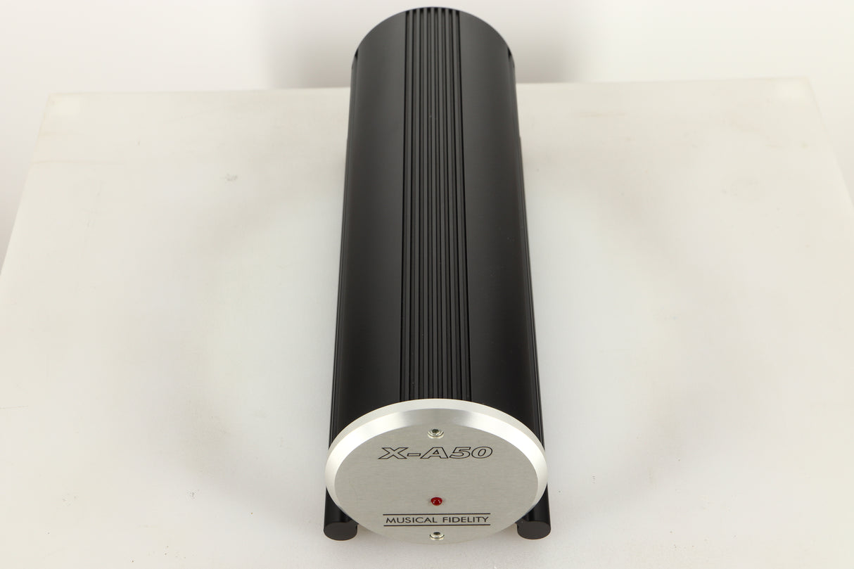 Top view of a used Musical Fidelity X-A50 Monoblock Power Amplifier