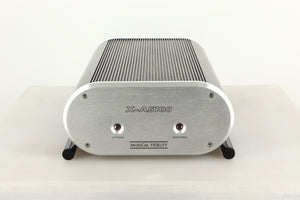 Front view of a used Musical Fidelity X-AS100 Power Amplifier