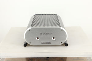 Front view of a used Musical Fidelity X-AS100 Power Amplifier