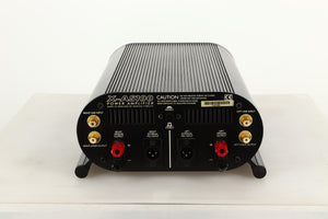 Rear view of a used Musical Fidelity X-AS100 Power Amplifier