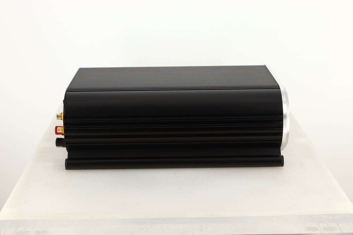 Side view of a used Musical Fidelity X-AS100 Power Amplifier