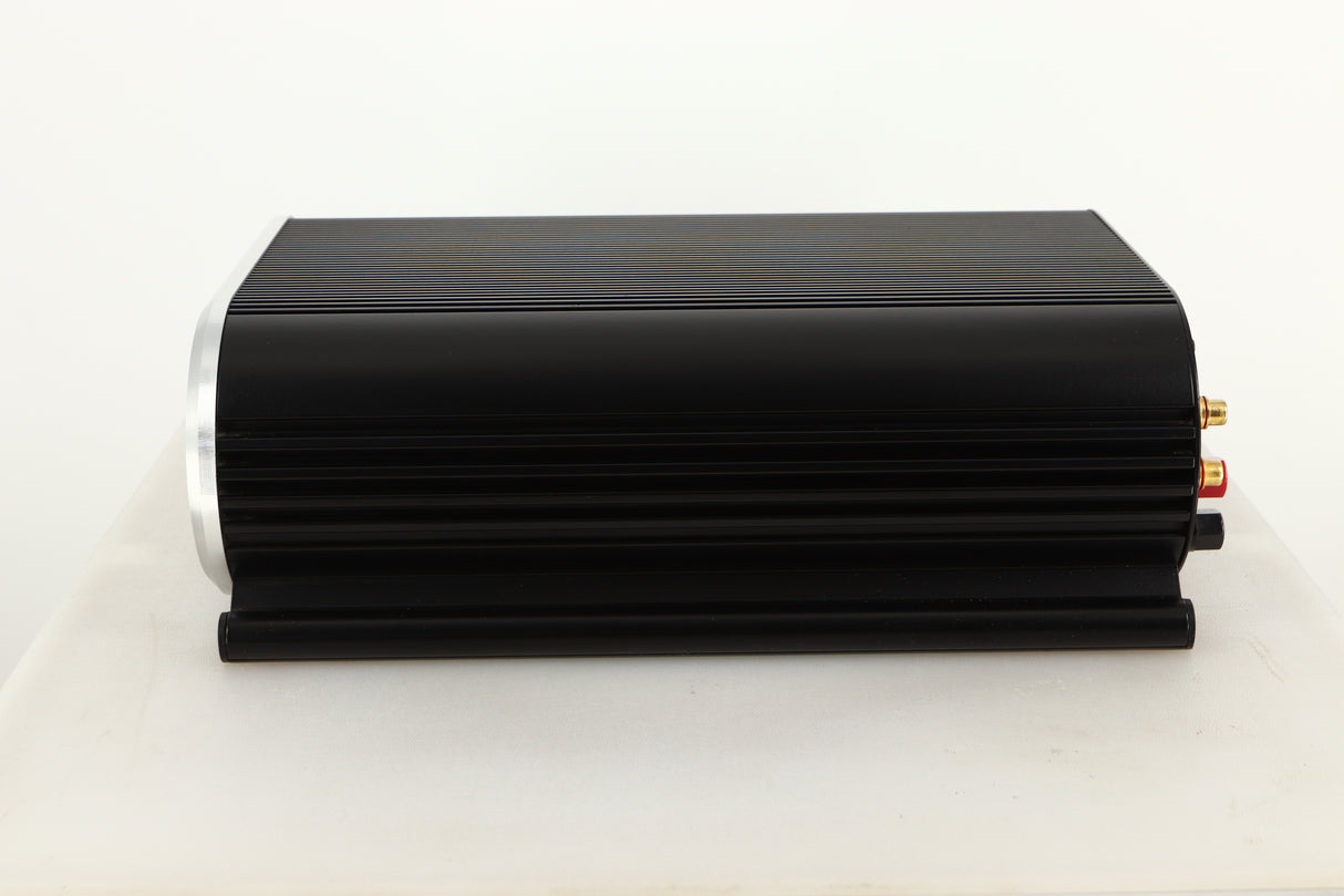Side view of a used Musical Fidelity X-AS100 Power Amplifier