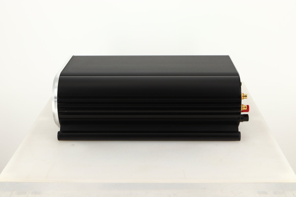 Side view of a used Musical Fidelity X-AS100 Power Amplifier