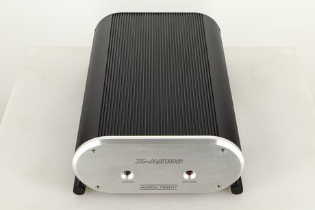 Top view of a used Musical Fidelity X-AS100 Power Amplifier