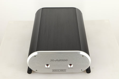 Top view of a used Musical Fidelity X-AS100 Power Amplifier