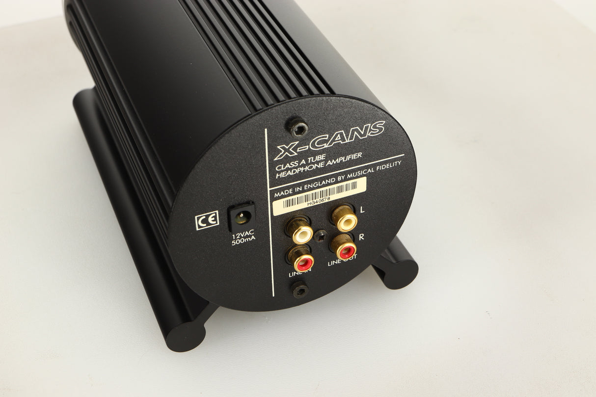 Close up view of a used Musical Fidelity X-Cans Headphone Amplifier