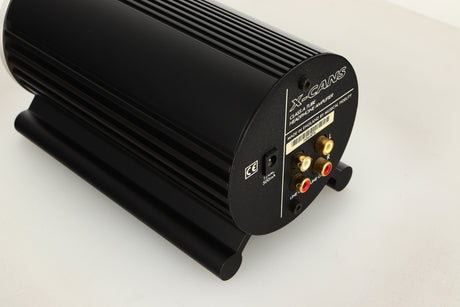 Rear left corner view of a used Musical Fidelity X-Cans Headphone Amplifier