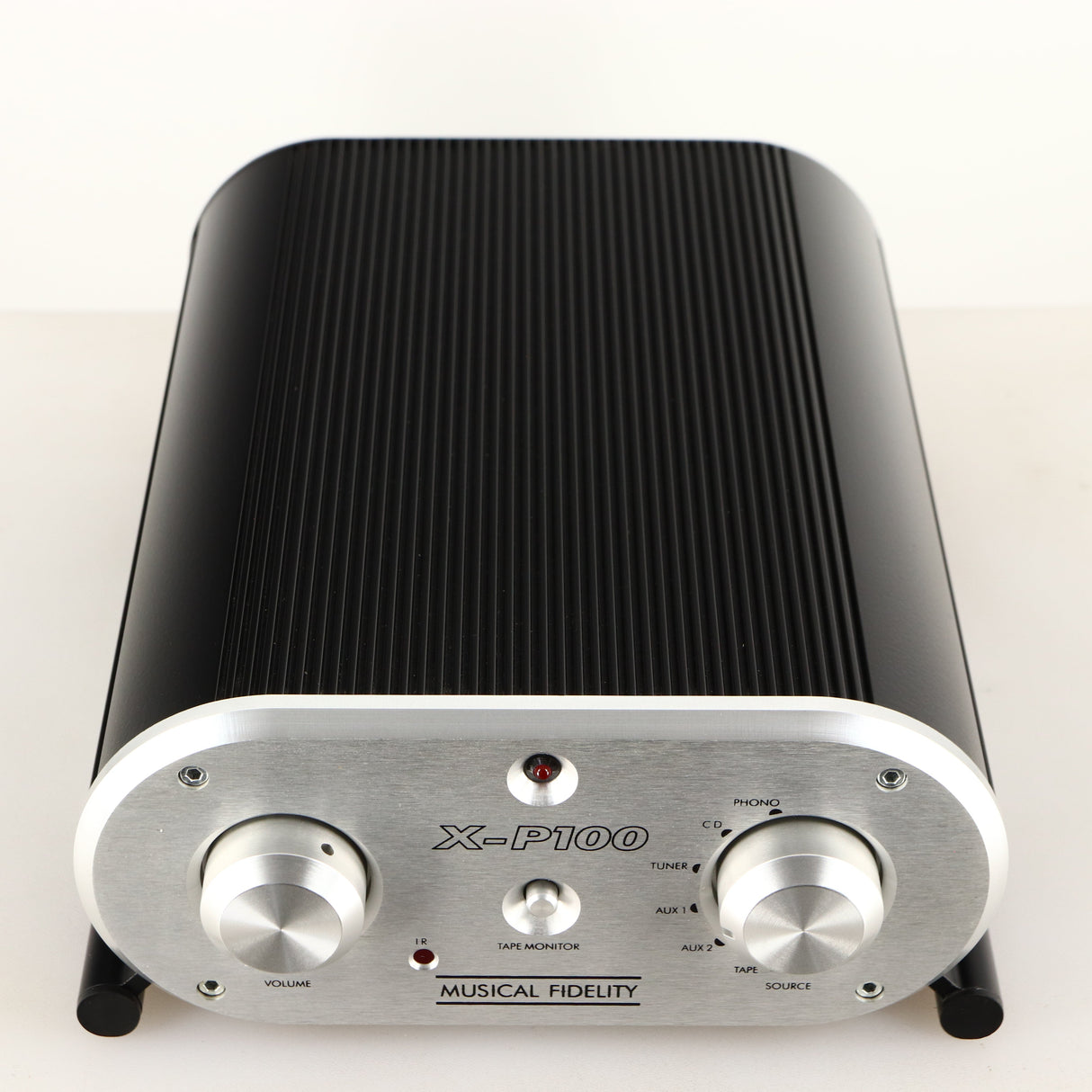 Top of a used Musical Fidelity X-P100 Pre Amplifier 