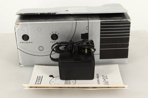 Box of a used Musical Fidelity X-Pre Pre Amplifier with mains cable, and manual