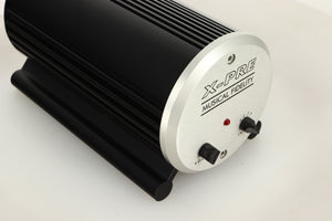 Front left corner view of a used Musical Fidelity X-Pre Pre Amplifier