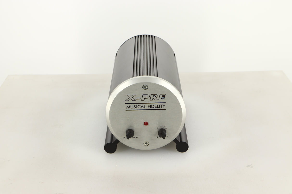 Front view of a used Musical Fidelity X-Pre Pre Amplifier