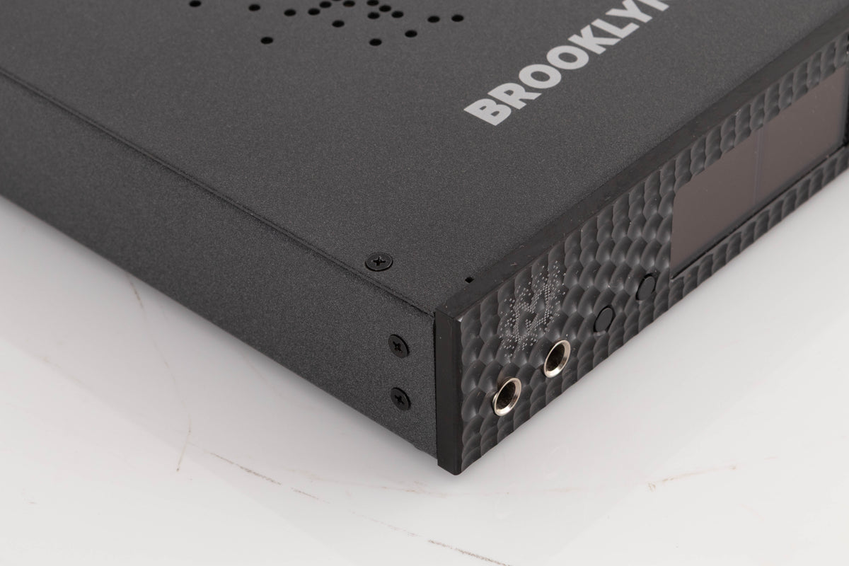 Front left corner view of a used Mytek Brooklyn DAC+ Digital Analogue Converter