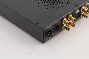 Rear left corner view of a used Mytek Brooklyn DAC+ Digital Analogue Converter