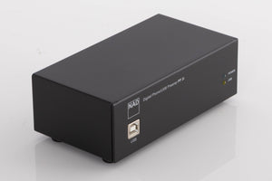 Front left corner of a used NAD PP3i Phono / USB Pre Amplifier in a Black finish