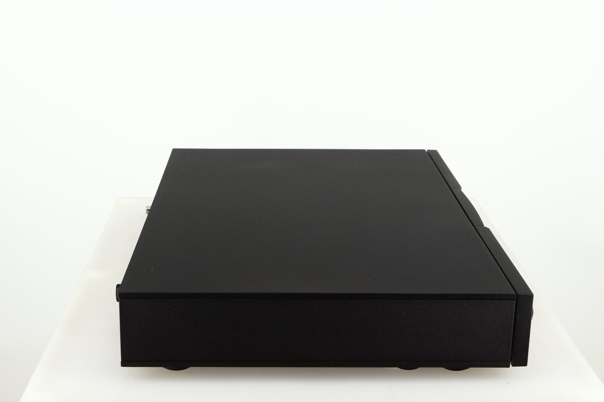 Left side view of a used Naim CD5 CD Player in a black finish