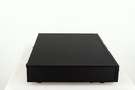 Left side view of a used Naim CD5 CD Player in a black finish