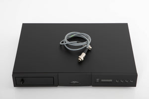Top of a used Naim CD5 XS CD Player in a black finish showing SNAIC5