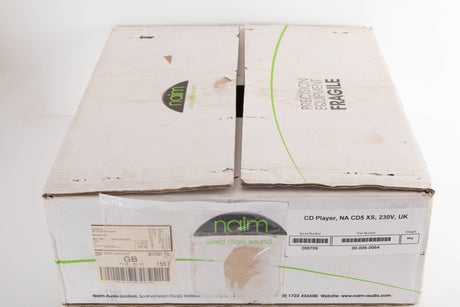 Box for a used Naim CD5 XS CD Player in a Black finish