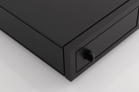 Front left corner of a used Naim CD5 XS CD Player in a Black finish