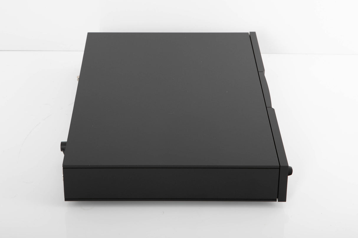 Left side view of a used Naim CD5 XS CD Player in a black finish