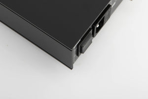 Rear right corner of a used Naim CD5 XS CD Player in a black finish
