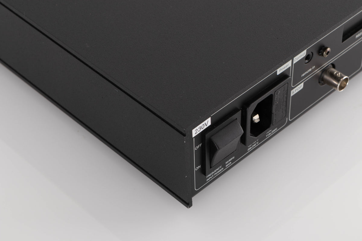 Rear right corner of a used Naim CD5 XS CD Player in a Black finish