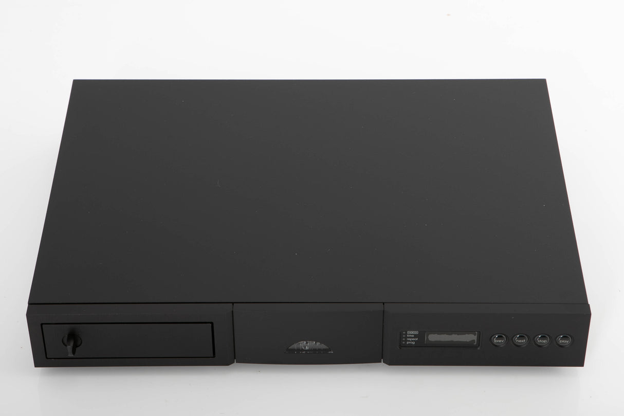 Top of a used Naim CD5 XS CD Player in a black finish