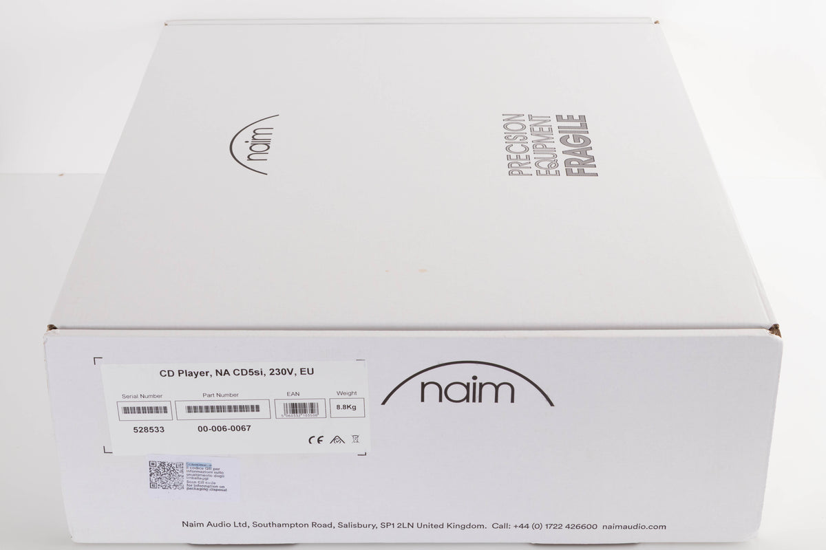 Box for a used Naim CD5si CD Player in a Black finish