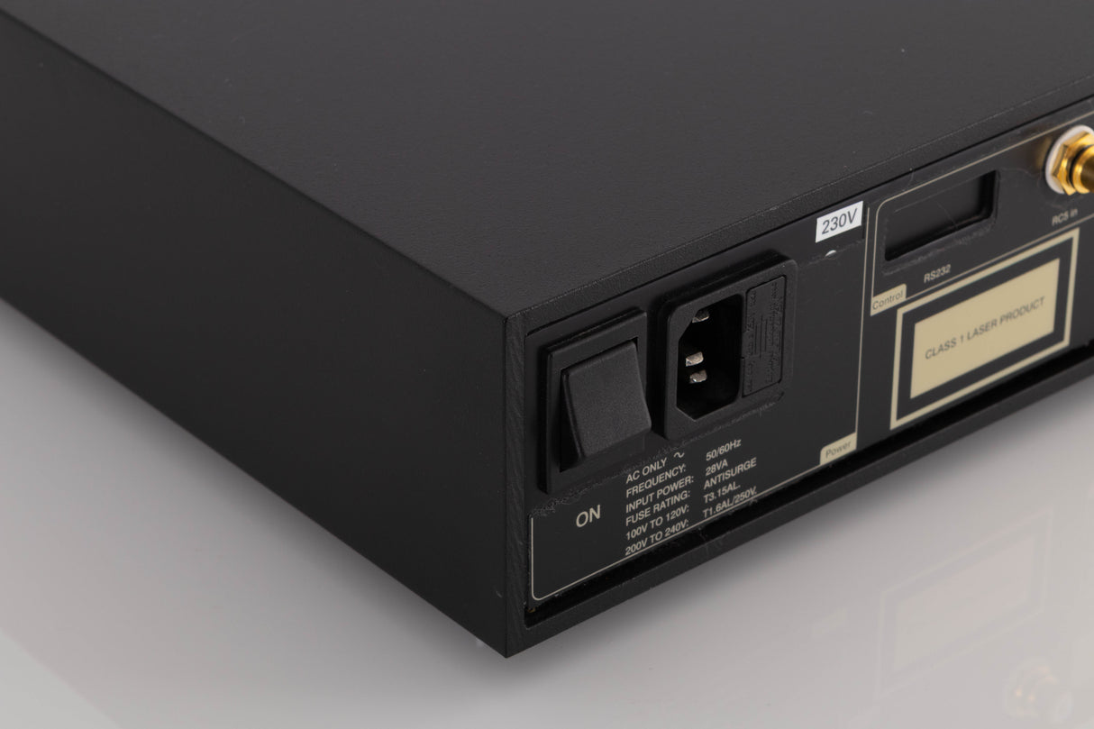 Rear left corner view of a used Naim CDX2 CD Player