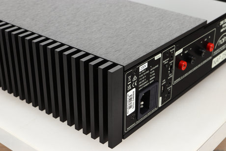 Rear left corner view of a used Naim Classic NAP250 Power Amplifier