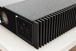 Rear right corner view of a used Naim Classic NAP250 Power Amplifier