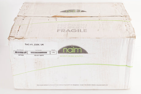 Box for a used Naim DAC V-1 Digital Analogue Converter in a Black finish