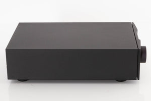 Left side view of a used Naim DAC V-1 Digital Analogue Converter in a Black finish